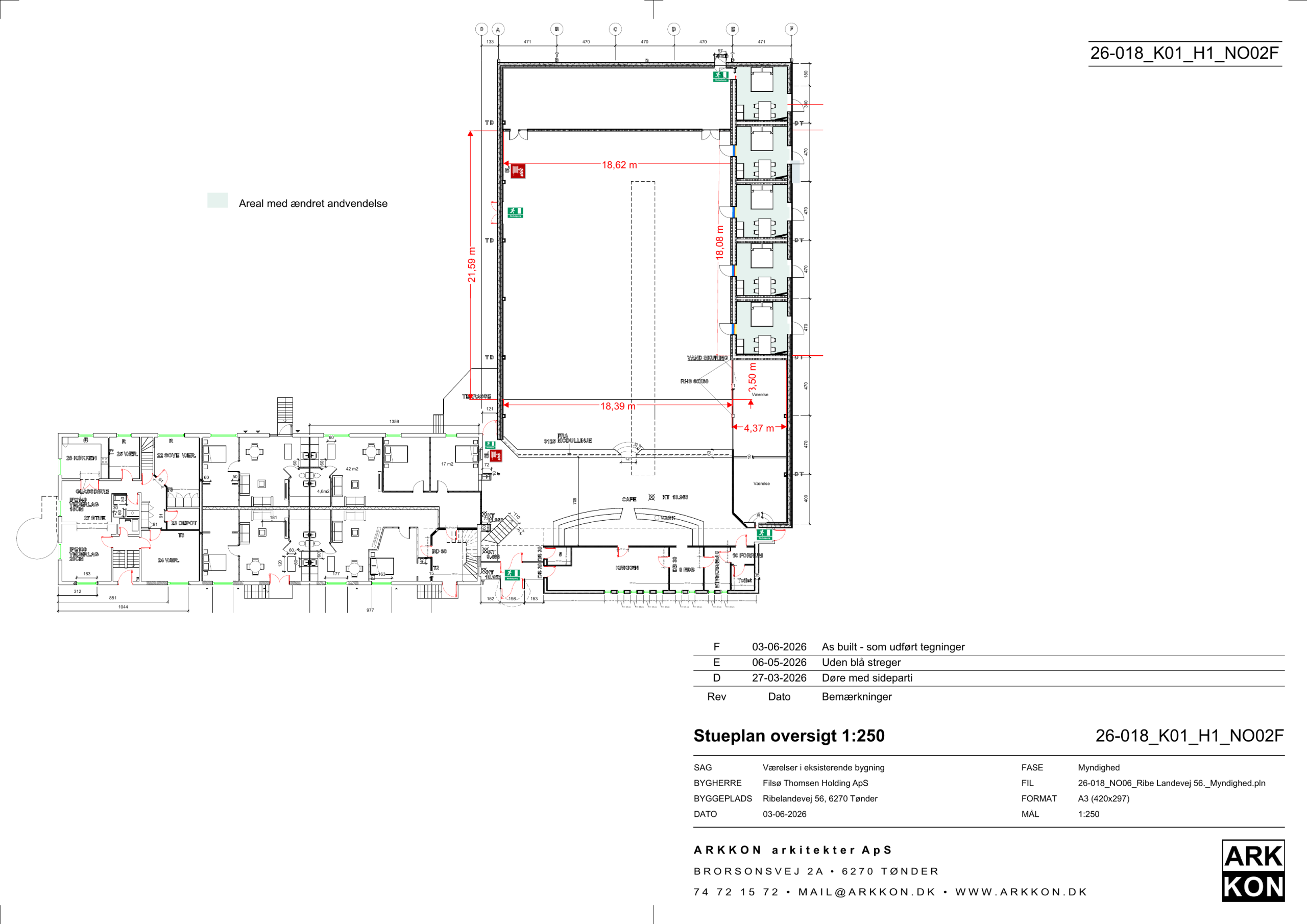 Plantegning over hele TONDs stueplan